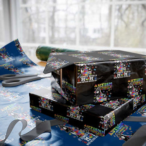 Autism Acceptance Wrapping Paper Roll Doesn't Come with a Manual Autism Mom TS14 Black Print Your Wear