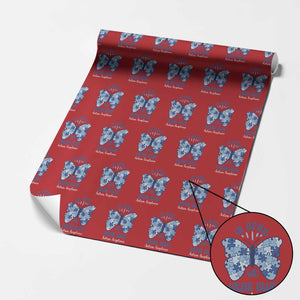 Autism Acceptance Wrapping Paper Roll In April We Wear Blue Special Education Teacher TS14 Red Print Your Wear