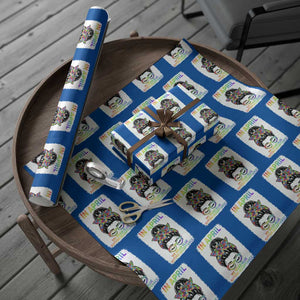 Autism Acceptance Wrapping Paper Roll Neurodivergent Support Messy Bun Ribbon Puzzle TS14 Blue Print Your Wear