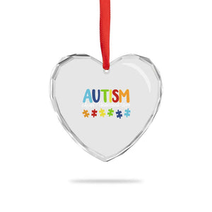 Autism Acceptance Heart Crystal Glass Ornament Accept Understand Love Special Education Teacher Gift TS14 Print Your Wear