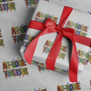 Autism Acceptance Special Education Teacher Wrapping Paper Roll Au Some Teacher