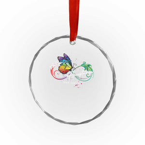 Autism Awareness Acceptance Red Instead Crystal Glass Ornament Infinity Symbol Rainbow Butterfly Feather TS11 Print Your Wear