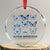 Autism Awareness Blue Butterflies Crystal Glass Ornament Accept Love Understand TS02 Transparent Glass 3'' Circle Print Your Wear
