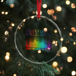 Autism Awareness Crystal Glass Ornament Autism Dancing Differently To The Beat TS11 Print Your Wear
