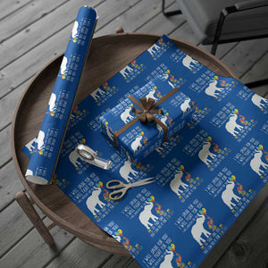 Autism Awareness Mom Wrapping Paper Roll I Will Speak Fight Advocate For You So That You Can Do It For Yourself TS11 Blue Print Your Wear