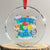Autism Awareness Support Squad Crystal Glass Ornament In April We Wear Blue TS02 Transparent Glass 3'' Circle Print Your Wear