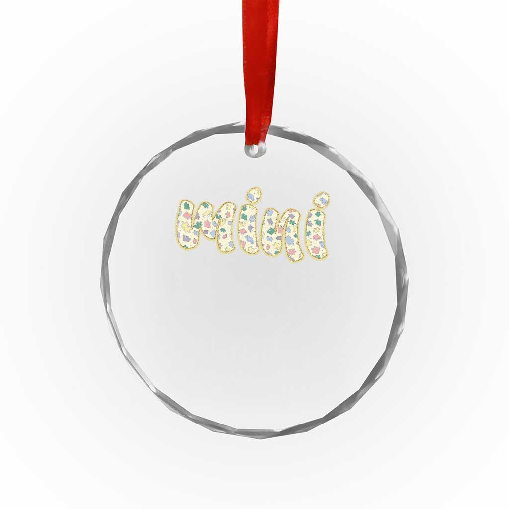 Autism Mini Crystal Glass Ornament Autism Awareness Mental Health Puzzle Glitter Print TS11 Print Your Wear
