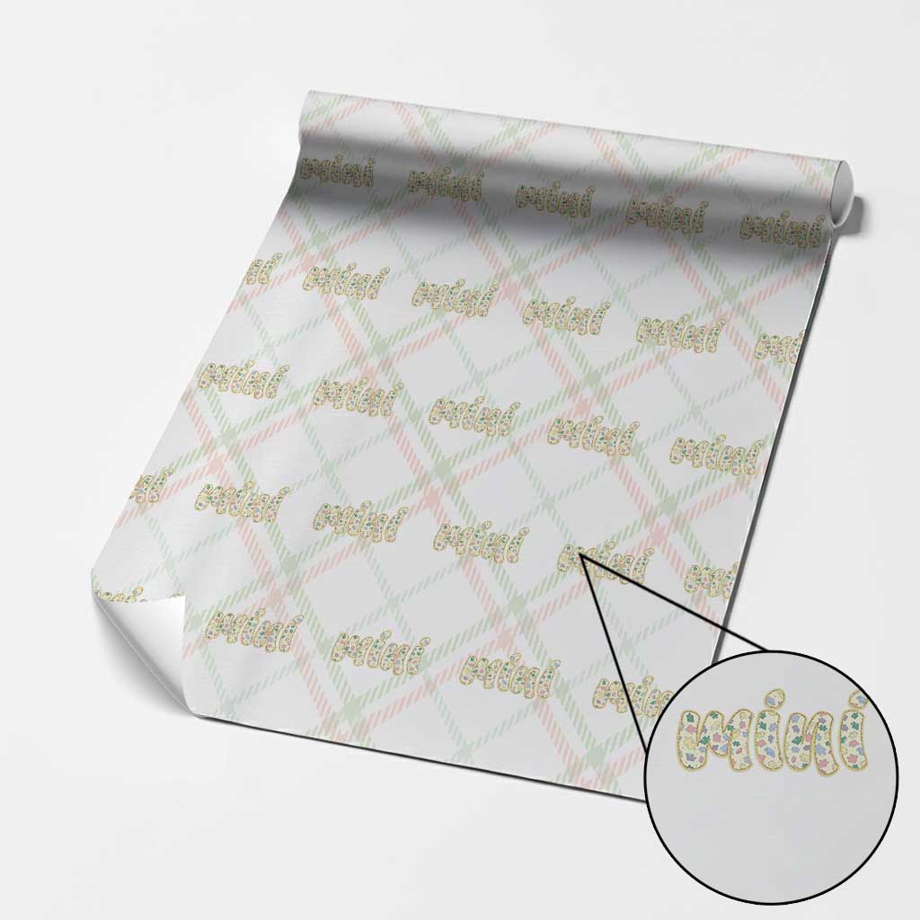Autism Mini Wrapping Paper Roll Autism Awareness Mental Health Puzzle Glitter Print TS11 Christmas Plaid Print Your Wear