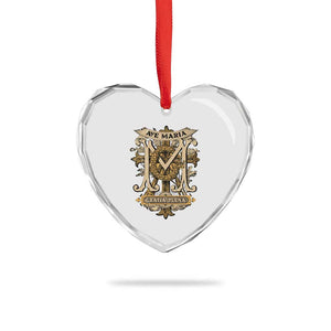 Ave Maria Heart Crystal Glass Ornament Gratia Plena Blessed Mother Mary Hail TS09 Print Your Wear