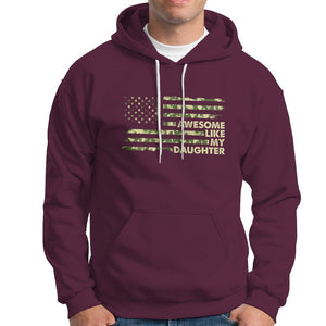 Awesome Like My Daughter Parents' Day Camo American Flag Hoodie TS02 Printyourwear