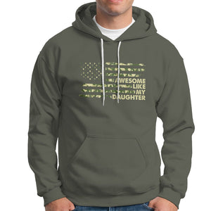 Awesome Like My Daughter Parents' Day Camo American Flag Hoodie TS02 Printyourwear