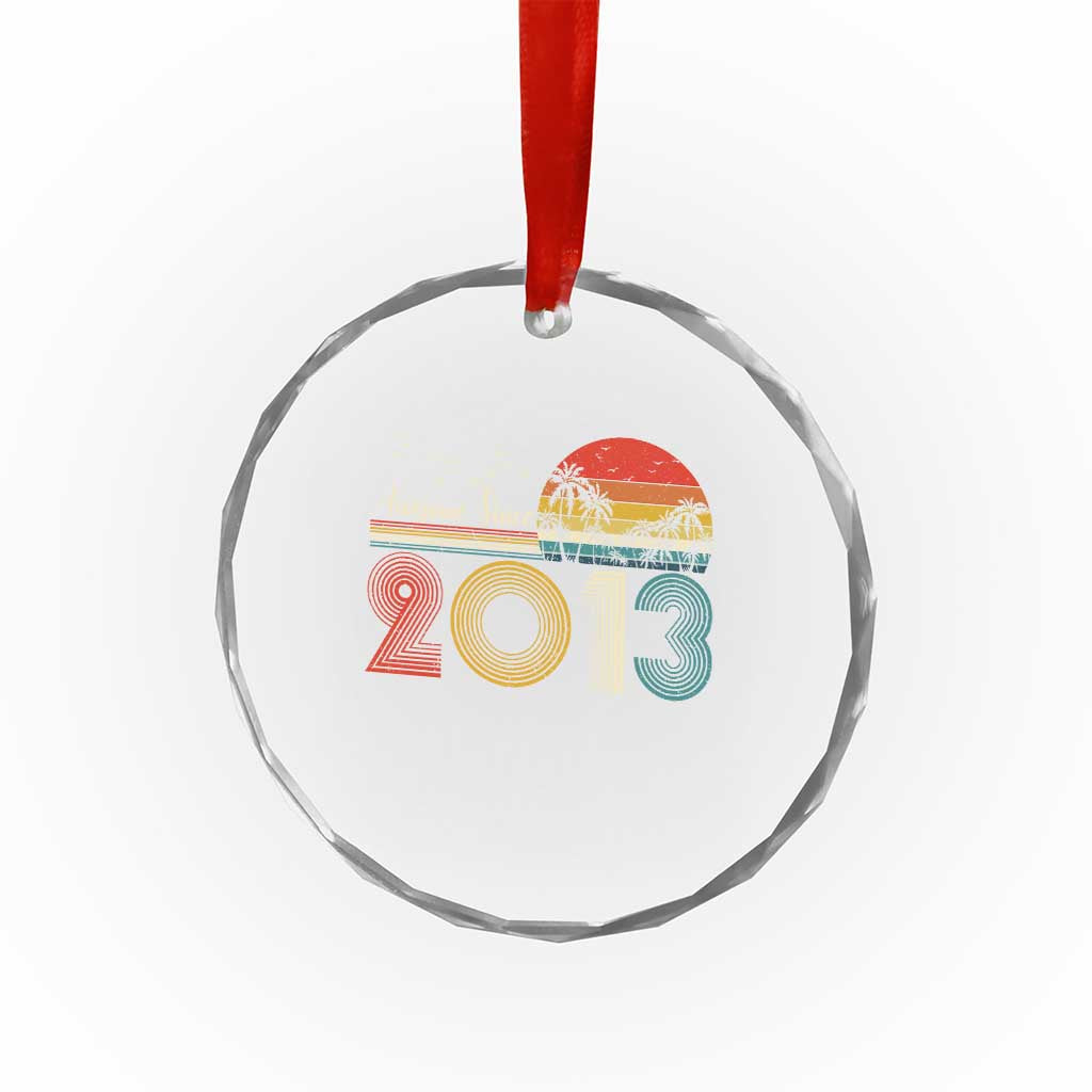 Awesome Since 2013 Crystal Glass Ornament 13th Birthday 13 Year Old Son Boy TS10 Print Your Wear