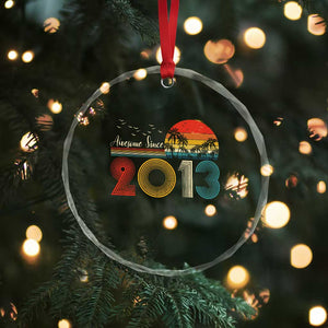 Awesome Since 2013 Crystal Glass Ornament 13th Birthday 13 Year Old Son Boy TS10 Print Your Wear
