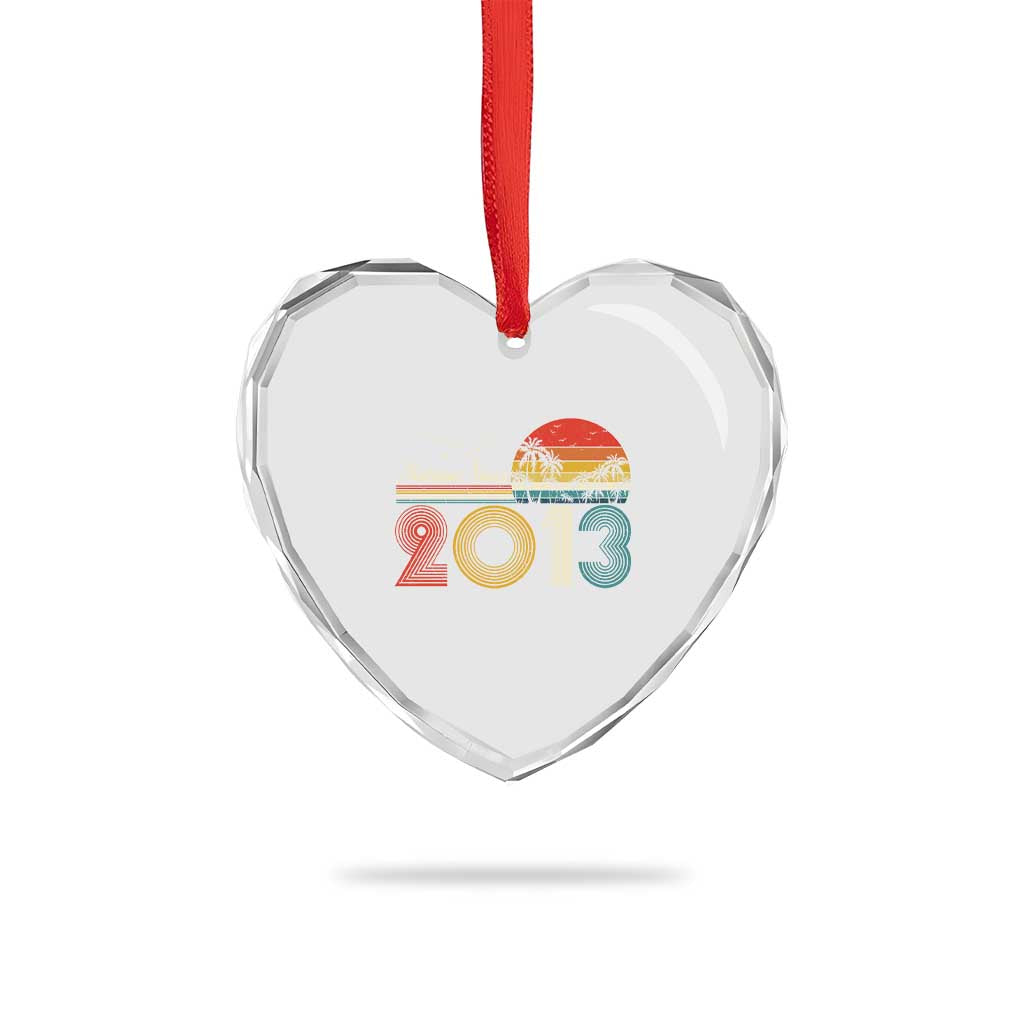 Awesome Since 2013 Heart Crystal Glass Ornament 13th Birthday 13 Year Old Son Boy TS10 Print Your Wear
