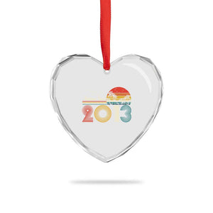 Awesome Since 2013 Heart Crystal Glass Ornament 13th Birthday 13 Year Old Son Boy TS10 Print Your Wear