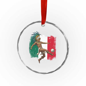 Aztec Warrior Playing Soccer Crystal Glass Ornament Mexican Pride Football Fan Gift TS12 Print Your Wear