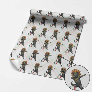 Aztec Xolo Dog Soccer Wrapping Paper Roll Mexican Heritage Fan Gift TS12 Christmas Plaid Print Your Wear