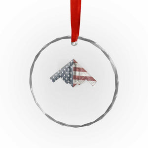 B2 Spirit Crystal Glass Ornament B-2 Bomber Stealth Aircraft Schematic American Flag TS10 Print Your Wear