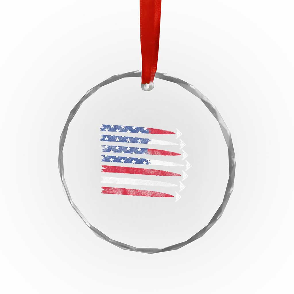 B2 Spirit Crystal Glass Ornament B-2 Stealth Bomber Aircraft American Flag Patriotic TS10 Print Your Wear