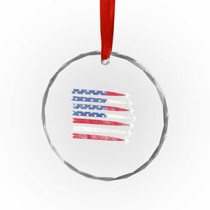 B2 Spirit Crystal Glass Ornament B-2 Stealth Bomber Aircraft American Flag Patriotic TS10 Print Your Wear