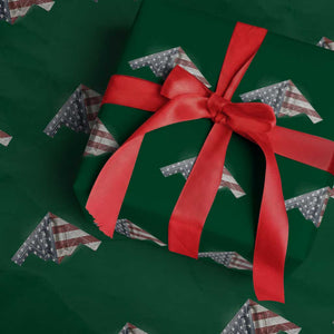 B2 Spirit Wrapping Paper Roll B-2 Bomber Stealth Aircraft Schematic American Flag TS10 Green Print Your Wear
