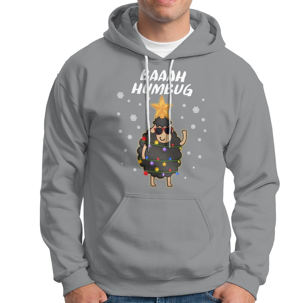 Baaah Humbug Funny Sheep Anti Christmas Lights Hoodie TS09 Printyourwear