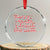 Baby Crystal Glass Ornament Sorry Santa I Drank The Milk Candy Cane TS10 Transparent Glass 3'' Circle Print Your Wear