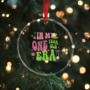 Baby Girl First Birthday Outfit Crystal Glass Ornament In My One Year Old Era Witch Pink Green TS10 Print Your Wear