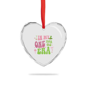Baby Girl First Birthday Outfit Heart Crystal Glass Ornament In My One Year Old Era Witch Pink Green TS10 Print Your Wear