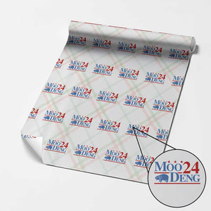 Baby Hippo Moo Deng 2024 Wrapping Paper Roll Pygmy Hippopotamus TS02 Christmas Plaid Print Your Wear