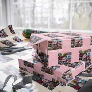 Baby Hippo Moo Deng Tour Wrapping Paper Roll Bouncy Cute Pygmy Hippopotamus TS02 Light Pink Print Your Wear