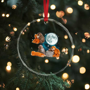 Baby Monkey Punch Crystal Glass Ornament Team Punch Monkey Viral Trend TS14 Print Your Wear