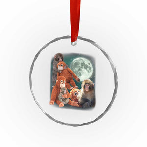 Baby Monkey Punch Crystal Glass Ornament Three Punch Moon Orange Toy TS11 Print Your Wear
