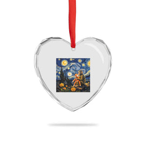 Baby Monkey Punch Starry Night Viral Trend Heart Crystal Glass Ornament TS14 Print Your Wear