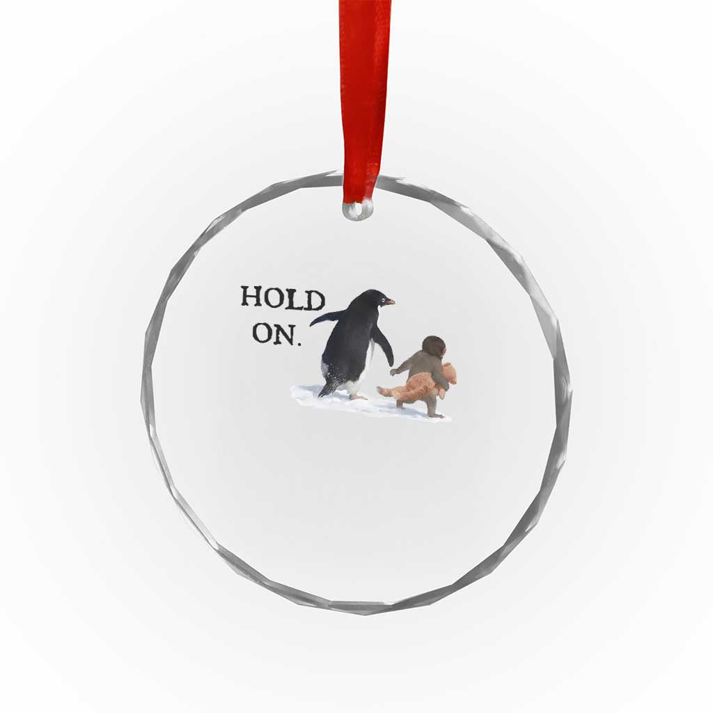 Baby Monkey Punch Viral Trend Crystal Glass Ornament Hold On TS14 Print Your Wear