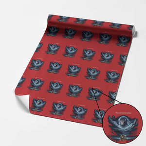 Baby Monkey Punch Wrapping Paper Roll You Are Never Alone Brave TS14 Red Print Your Wear