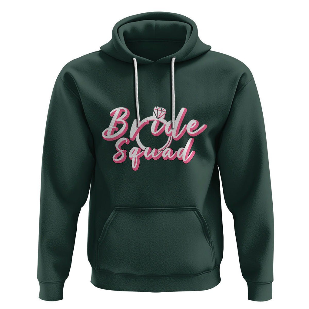 Bachelor Party Hoodie Bride Squad TS02 Dark Forest Green Printyourwear
