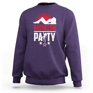 Bachelor Party Sweatshirt Bachelor Party TS02 Purple Printyourwear