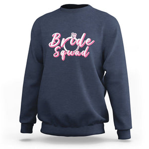 Bachelor Party Sweatshirt Bride Squad TS02 Navy Printyourwear