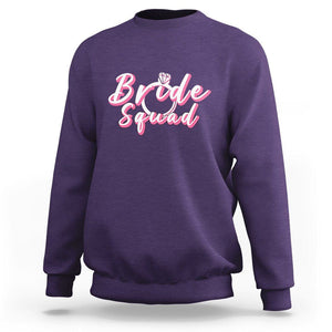 Bachelor Party Sweatshirt Bride Squad TS02 Purple Printyourwear