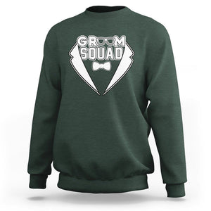 Bachelor Party Sweatshirt Groom Squad TS02 Dark Forest Green Printyourwear
