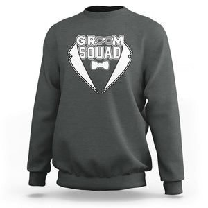 Bachelor Party Sweatshirt Groom Squad TS02 Dark Heather Printyourwear
