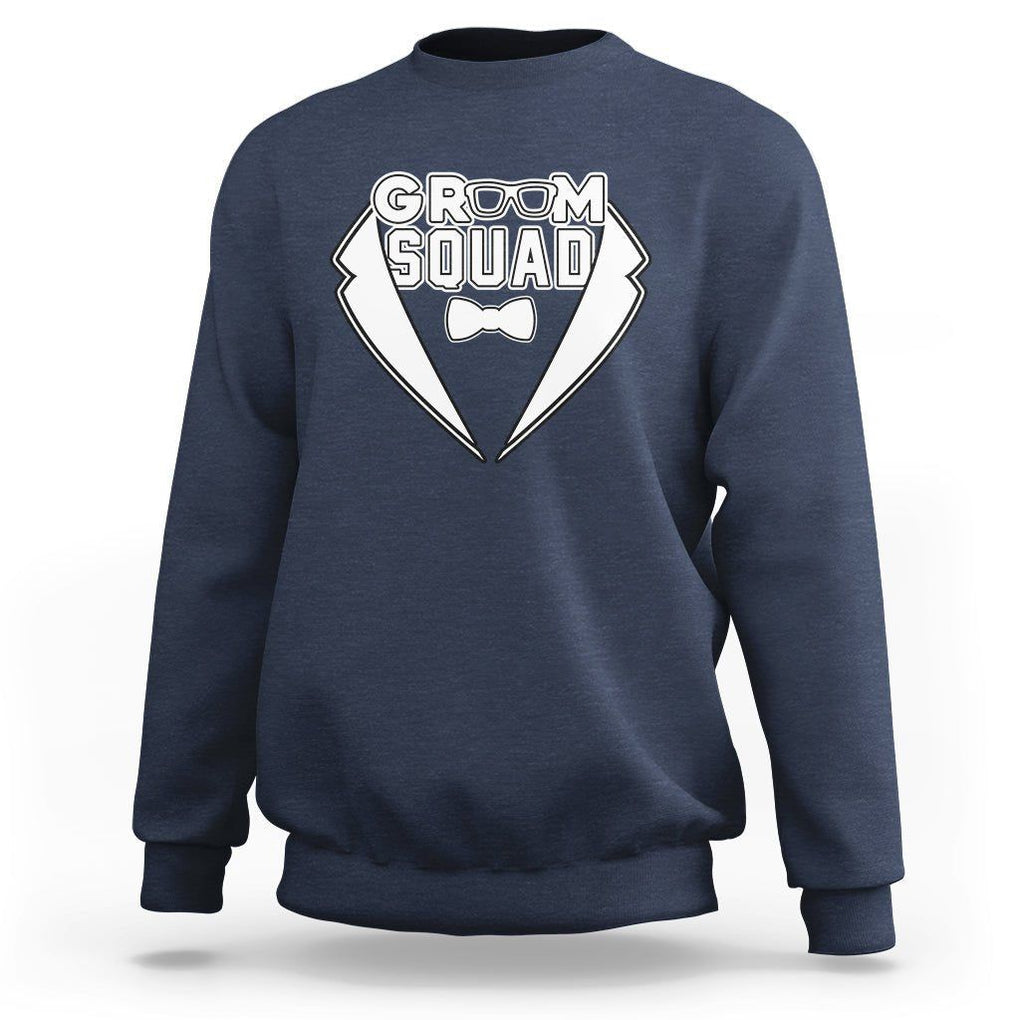 Bachelor Party Sweatshirt Groom Squad TS02 Navy Printyourwear