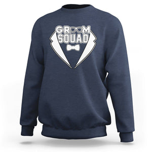 Bachelor Party Sweatshirt Groom Squad TS02 Navy Printyourwear