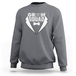Bachelor Party Sweatshirt Groom Squad TS02 Charcoal Printyourwear