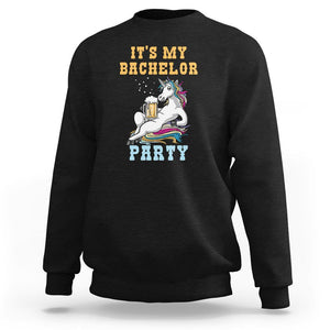 Bachelor Party Sweatshirt It's My Bachelor Party TS02 Black Printyourwear