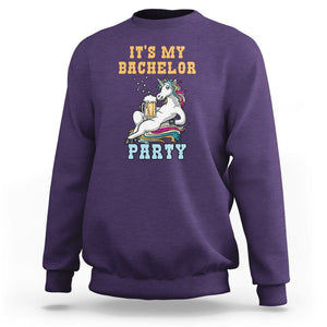 Bachelor Party Sweatshirt It's My Bachelor Party TS02 Purple Printyourwear