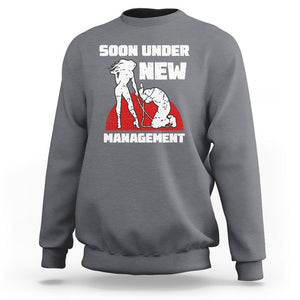 Bachelor Party Sweatshirt Soon Under New Management TS02 Charcoal Printyourwear