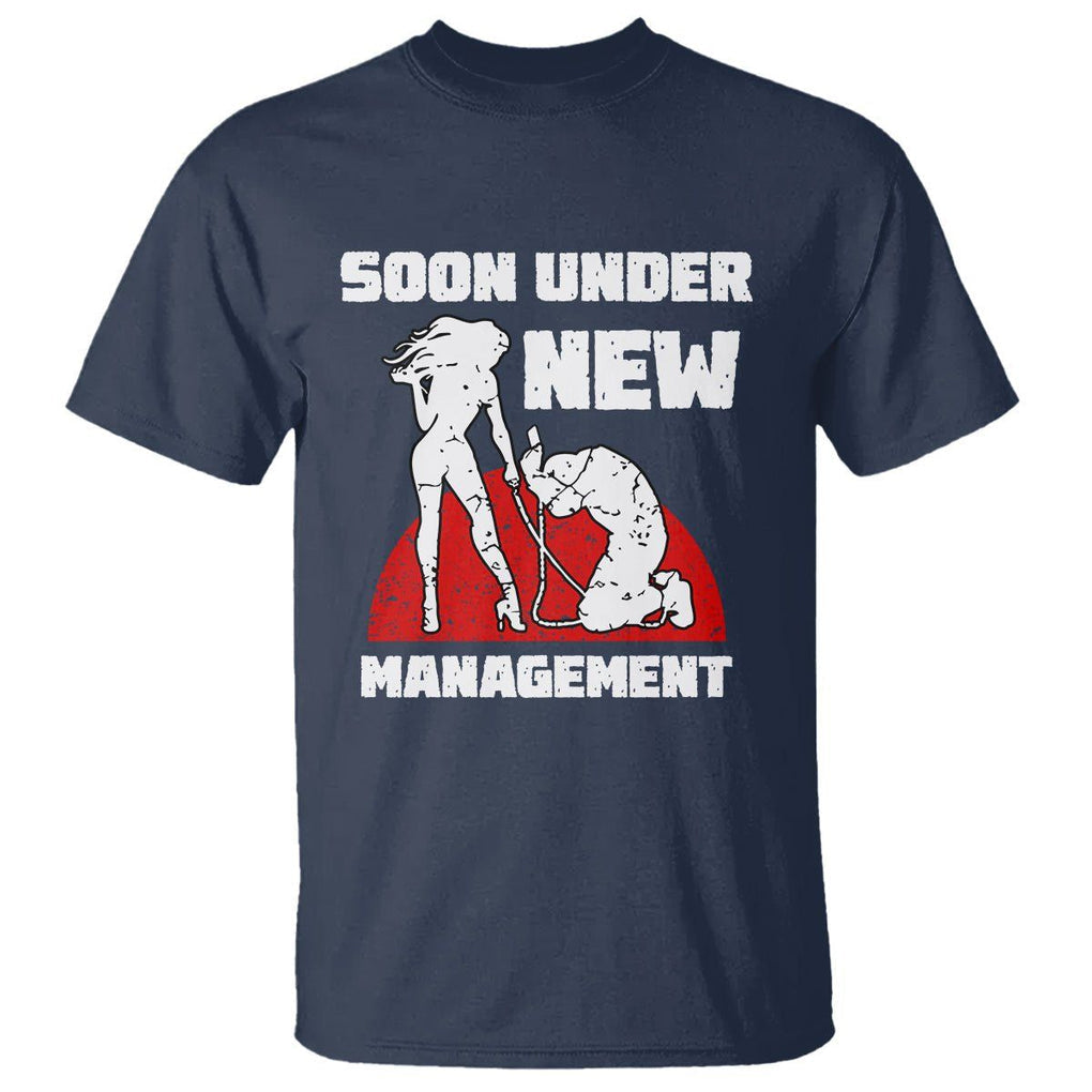 Bachelor Party T Shirt Soon Under New Management TS02 Navy Printyourwear