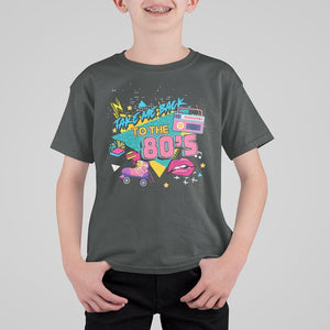 Back To 80s T Shirt For Kid Retro Vintage 80's Eighties Costume Party TS11 Dark Heather Print Your Wear